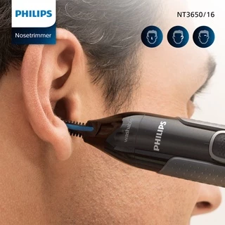 ฟิลิปส์ เครื่องตกแต่งขนจมูก หู และคิ้ว สีดำ รุ่น NT3650/16 PHILIPS TRIMMER NT3650/16(ฺBLACK)