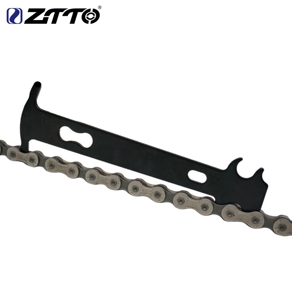 Ztto BOY 1 PCS จักรยานสวมใส่ตัวบ่งชี้เครื่องมือสีดําสี Chain Checker ชุดจักรยานซ่อมเครื่องมือโซ่เครื่องมือ