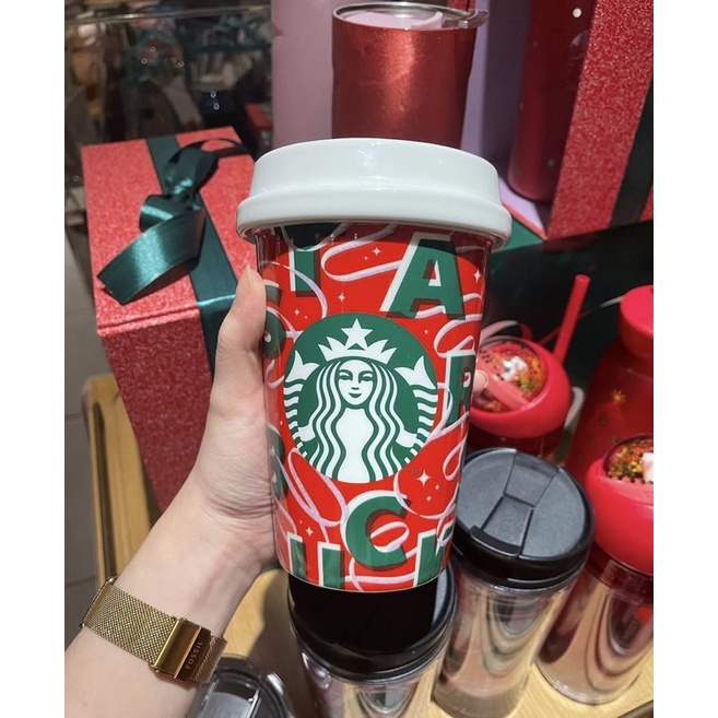[STARBUCKS TAIWAN] - HOLIDAY 2021 DW CERAMIC MUG 14oz (ต้องการ)