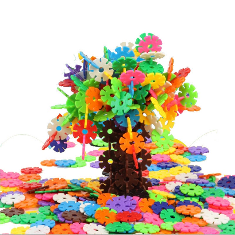 ☎ Snowflake Building Blocks ประกอบของเล่นสำหรับเด็กชายและเด็กหญิง ...