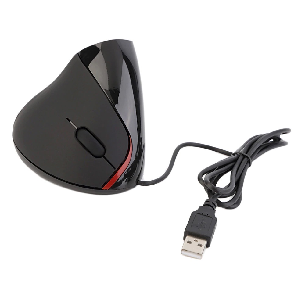 เมาส์เพื่อสุขภาพมือ #เมาส์แนวตั้ง 2.4G Wire Vertical USB 6 Keys Mouse Ergonomic Design Optical 2400DPI Mice #8