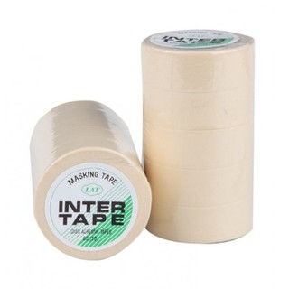 กระดาษกาว / เทปกาวย่น / มาสกิ้งเทป INTER TAPE 18มม.(3/4") x 10หลา, 5 ม้วน/แถว