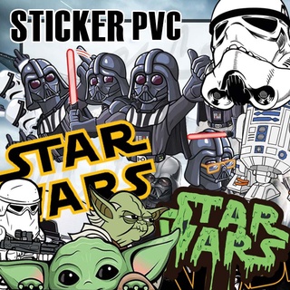 Sticker Star Wars สติ๊กเกอร์สตาวอล์ ติดวัสุดผิวเรียบทั่วไป ส่งไว ส่งเร็ว