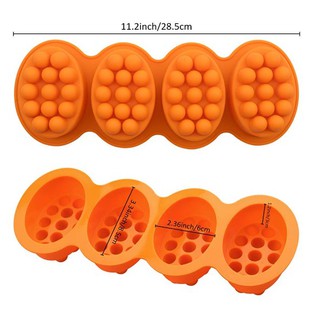 แม่พิมพ์ silicone สำหรับทำสบู่นวดตัว (คละสี)