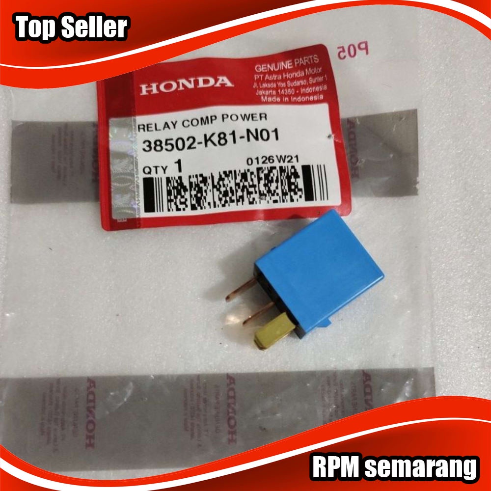 Relay Comp Power Relay ชาร์จ Honda Beat FI 201-2017 Esp pop Scoopy Original 38502-K81-N01 - TOPSemar