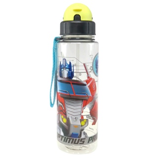 Transformers Optimus Prime Tritan ขวดน้ํา พร้อมหลอด (650 มล.)