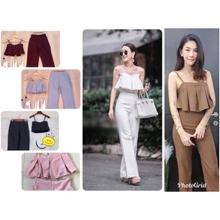 Set.2 ชิ้น เสื้อ+กางเกง) ผ้าซาร่าหนา