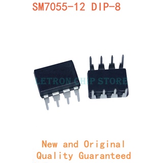 ชิปเซ็ต ไอซี sm7055-12 dip8 sm7055 dip-8 dip novo e ของแท้ 10 ชิ้น