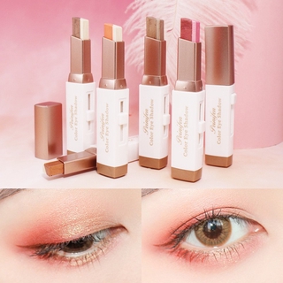 Eye Shadow Stick Double Color Gradient Velvet อายแชโดว์ แต่งตาทูโทน แบบแท่ง NOVO