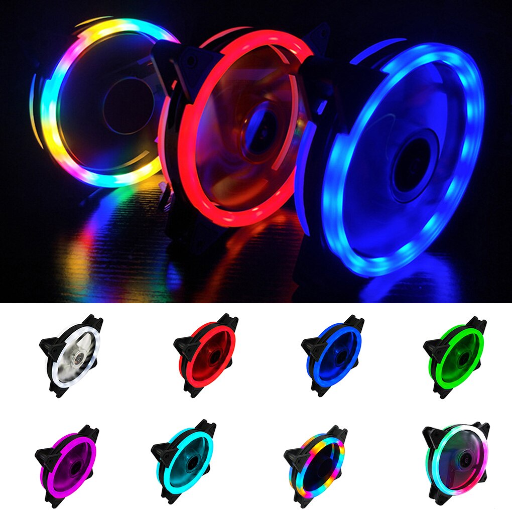 Adjustable Computer Cooling Fan 120mm PC Case Fan Cooler Case RGB ...
