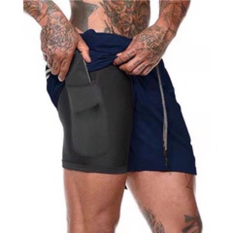 M-3XL กางเกงวิ่งขาสั้นผู้ชาย