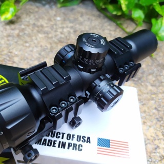 Visionking 1.5-4x30 สินค้าVisionkingแท้​ รับประกัน3เดือน​ เส้นเล็งมีไฟ3สี​ เขียว/แดง/ฟ้า​