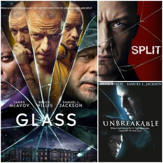 DVD หนังไตรภาค Glass / Split / Unbreakable #หนังฝรั่ง #แพ็คสุดคุ้ม