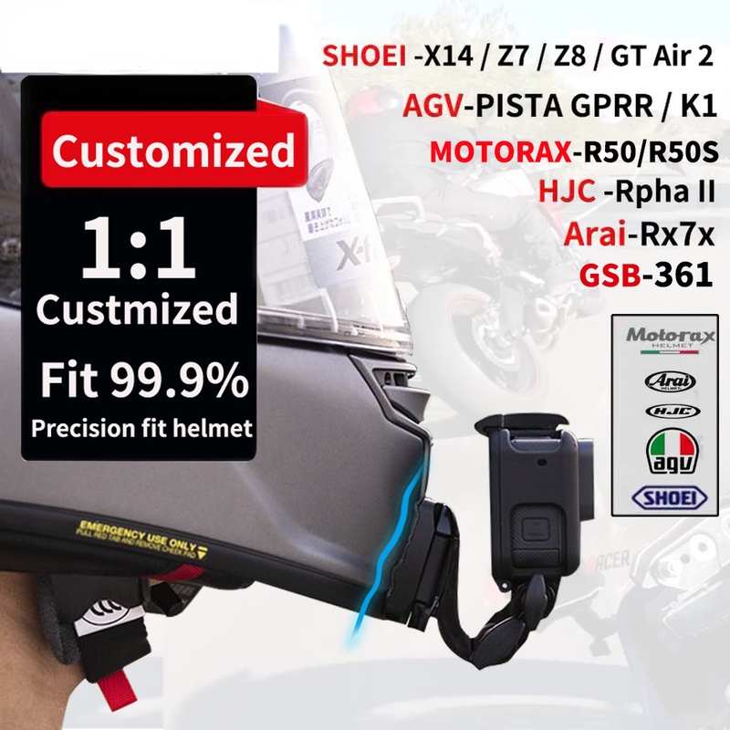 หมวกกันน็อครถจักรยานยนต์ อุปกรณ์เสริม สําหรับ SHOEI AGV ARAI HJC GoPro Hero 13 12 Insta360 one X4 X