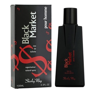 ราคาต่อขวด น้ำหอมผู้ชาย BLACK MARKET POUR HOMME ขนาด 100 มล. กลิ่นหอมหวานปนเซ็กซี่ ให้ความรู้สึกถึงผู้ชายที่แสนอบอุ่น...