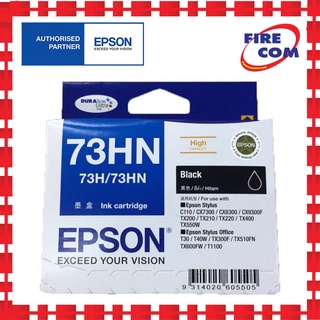 หมึกเครื่องพิมพ์อิงค์เจ็ท Epson Ink T104190 (73HN)BK สามารถออกใบกำกับภาษีได้