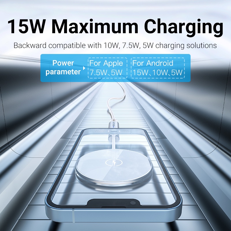 ข้อเสนอสุดฮอต HOT VENTION MAGNETIC QI WIRELESS CHARGER ANDROID MACSAFE