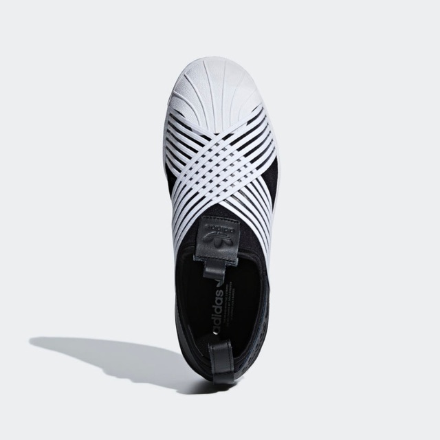 Adidas Superstar Slip on สีดำคาดขาว 🌚  D96703