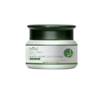 Plantnery Tea Tree Sleeping Mask 50 g สลีปปิ้งมาส์กข้ามคืน สูตรช่วยลดสิว ที ทรี สิวแห้งในข้ามคืน