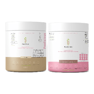 Pealicious organic Belgian Pea protein for vegan and Keto โปรตีนพืชโปรตีนถั่วลันเตาออแกนิค ทดแทนมื้ออาหาร 500g 2 กระปุก