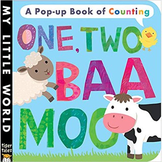 หนังสือภาษาอังกฤษสำหรับเด็ก ::  One, Two, Baa, Moo: A Pop-Up Book Of Counting