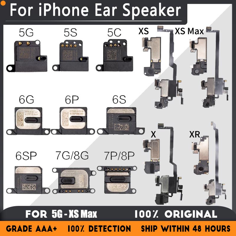 OEM Earpiece Flex สําหรับ iPhone 5 5s SE 6 6S 7 8 Plus X XS XR XS Max Proximity Light Sensor หูฟัง F
