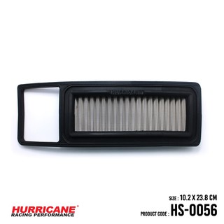 HURRICANE กรองอากาศสแตนเลส , ผ้าแดง Jazz FIT HS-0056