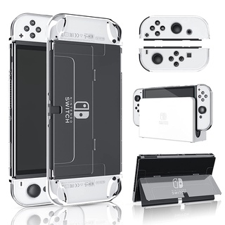 Ns- เคสป้องกัน แบบแข็ง พร้อมขาตั้ง สําหรับ Nintendo Switch OLED 2021