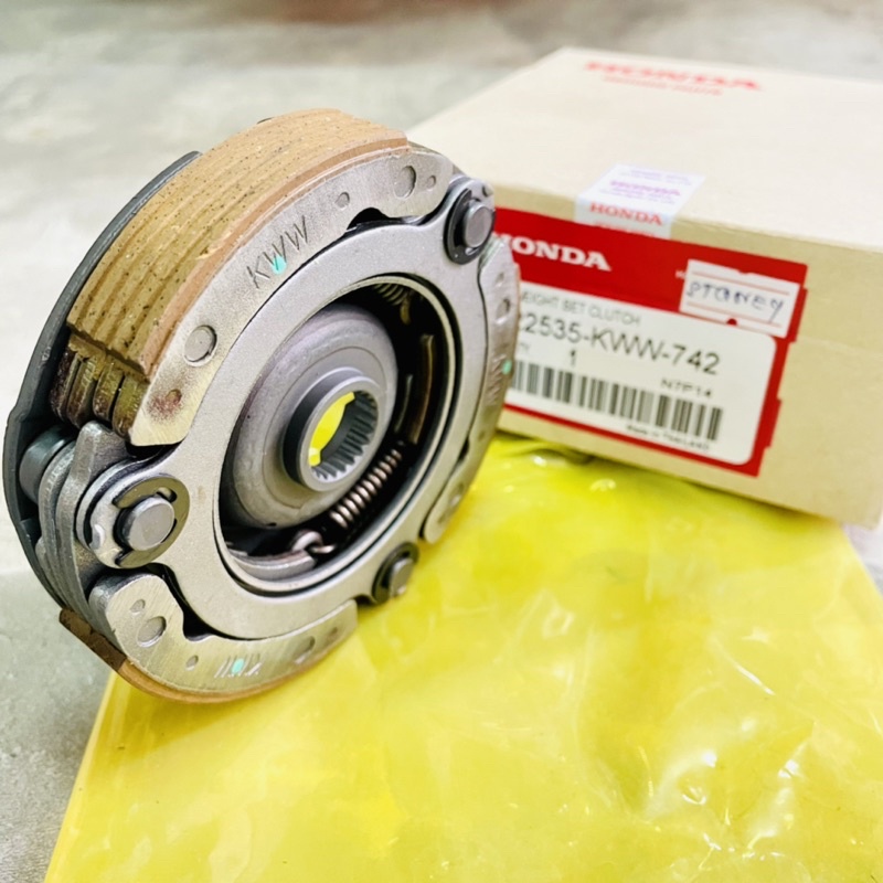 HONDA . คลัชก้อน + จาน เกรดโรงงานแท้ เวฟ110ไอนิว , WAVE110i -NEW 2012-2018 (หัวฉีด) รหัส 22535-KWW-742 (1ชุด)