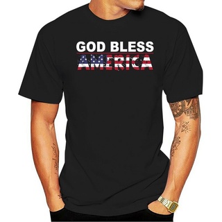 เสื้อยืดลําลอง แขนสั้น คอกลม ลายการ์ตูน God Bless America สไตล์วินเทจ สําหรับผู้ชายS-5XL