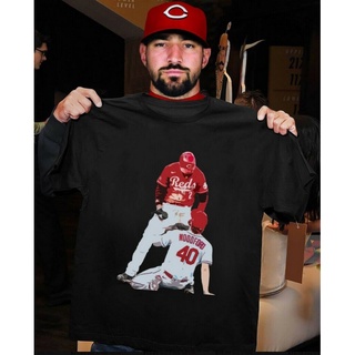 เสื้อยืดคอกลมcrew neckเสื้อยืด ลาย Castellanos-Angry Woodford Cincinnati Reds Mlb Champs สไตล์วินเทจ 2022S-4XL