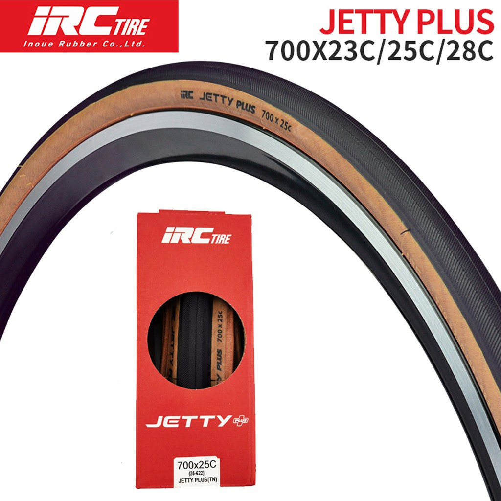 ยางพับ IRC ดั้งเดิมของญี่ปุ่น 700x23 / 25 / 28C จักรยานเสือหมอบ JETTY PLUS ยางเคฟล่าความเร็วสูงโล่ไหมกันการแทงท่อน้ำหนักเบาคุณภาพสูงชิ้นส่วนจักรยานเคฟลาร์ไฟเบอร์พับยาง maxxis ชิ้นส่วนจักรยาน 230g
