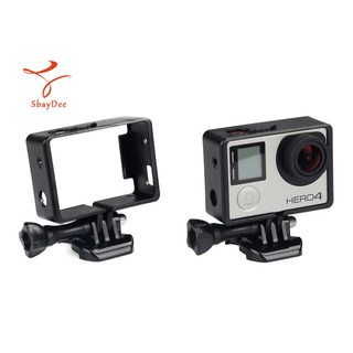 Frame for GoPro Hero 4/3 Housing Border Protective Shell Case for Gopro Hero 4/3+/3 with Quick Pull Movable Socket+screw