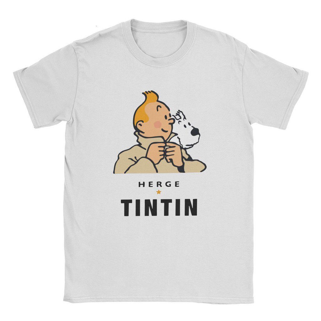 【2022tshirts】tyburn herge tintin เสื้อยืดลําลองสําหรับผู้ชายแขนสั้นคอกลมพิมพ์ลาย 6Rc3