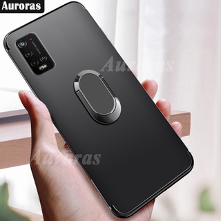 เคส Auroras Soft Phone Case for Wiko Power U10/U20 Full Cover Shockproof Magnetic Ring Stand Cover Wiko Power U10/U20 NFC Casing 360 ° Car Holder Ring เคสโทรศัพท์