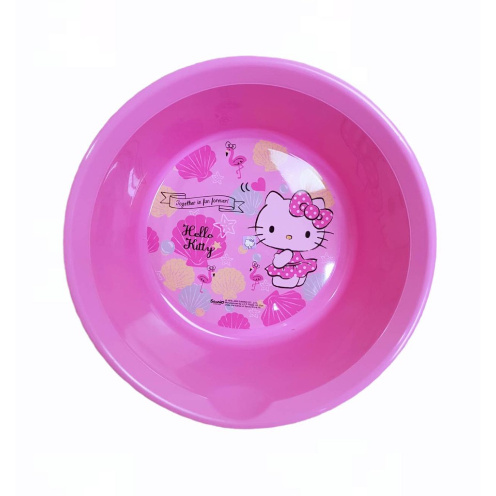 Small Evting กะละมัง พลาสติก Hello Kitty สีชมพู ขนาด 29 ซม. กะละมังพลาสติก ลาย คิตตี้ ราคา ถูกที่สุด ดีลบีเคเค แกลเลอรีภาพที่ 2