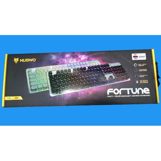 KEYBOARD (คีย์บอร์ด) NUBWO GAMING NK-32 FORTUNE  BLACKLIGHT(รับประกัน1ปี)