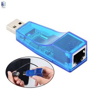 อะแดปเตอร์การ์ด YY USB 2.0 to LAN RJ45 Ethernet 10 / 100 Mbps networks สำหรับ Win 8 PC