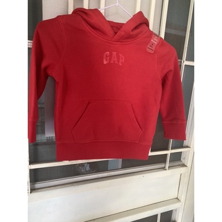 GAP baby ฮู้ดเด็ก มือ1 สีแดงตัวอักษรสีแดง ไซต์เด็ก3ปี GAPแท้100%