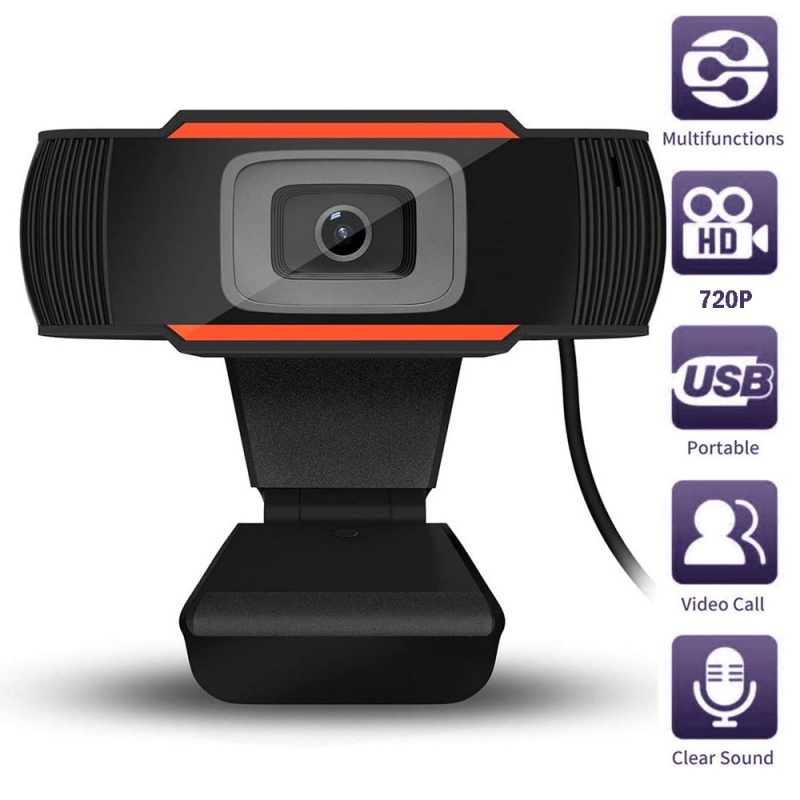 กล้องคอมพิวเตอร์ มีไมโครโฟนในตัว Webcam MIC FULL​ HD720P 1080p​