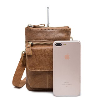 กระเป๋าคาดเข็มขัด แบดน์ Jarvoz ร่นุ Ferro waist bag สี light brown