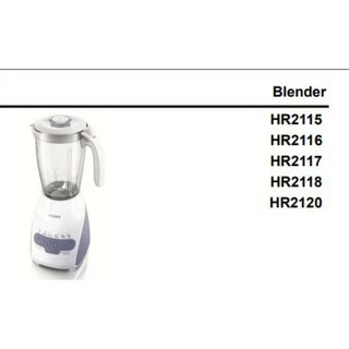 อะไหล่ เครื่องปั่นฟิลิปส์ philips ใบมีด (แท้100%) โถปั่นแห้ง โถปั่น HR2115 HR2118 HR2120 hr2067 hr2061