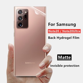 Matte Frosted Back Film ฟิล์มไฮโดรเจล เหมาะสำรับ SAMSUNG Note 20 / SAMSUNG Note 20 Ultra ฟิล์มป้องกัน ฟิล์มติดด้านหลังโทรศัพท์มือถือ