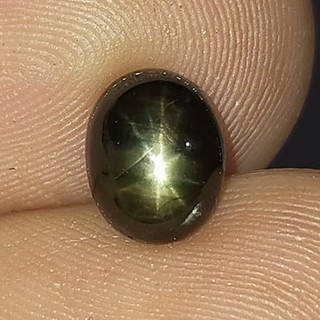 พลอย สตาร์ แซฟไฟร์ ดิบ แท้ ธรรมชาติ ( Natural Black Star Sapphire ) หนัก 2.25 กะรัต