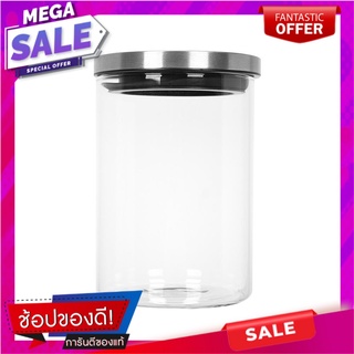 ขวดโหลแก้วกลมฝาดึง M 0.7 ลิตร ขวดโหล ROUND GLASS CANISTER WITH PULL LID M 0.7L