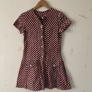 เดรสลายดอท ยุค 90s Dot Mini Dress