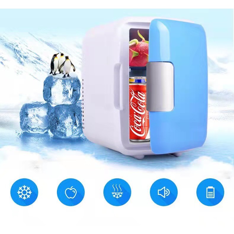 ตู้เย็นขนาดเล็ก Super Mini 4L ， เครื่องทำความเย็นในครัวเรือน， รถหอพักตู้เย็นพกพาขนาดเล็กตู้เย็นกลางแจ้ง， ตู้เย็นหอพัก