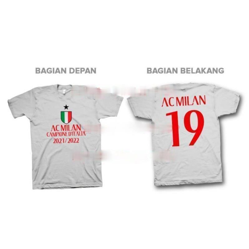 เสื้อยืด ลายฟุตบอล Ac Milan Scudetto 19-2022 2022