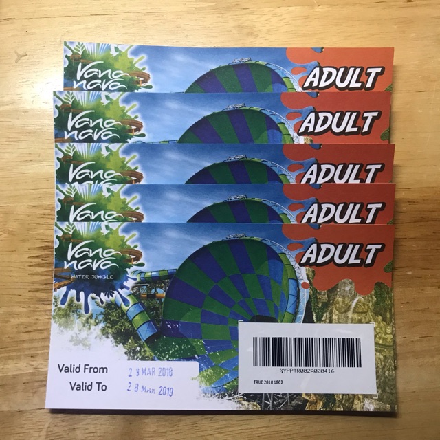 บัตรสวนน้ำ vana nava