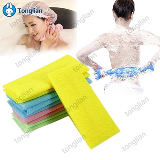 【Ready Stock】 Scrubber Bath Shower Nylon Bath Shower Wash Cloth Towel Exfoliating Body Nylon TONG